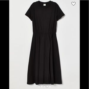 Black midi dress